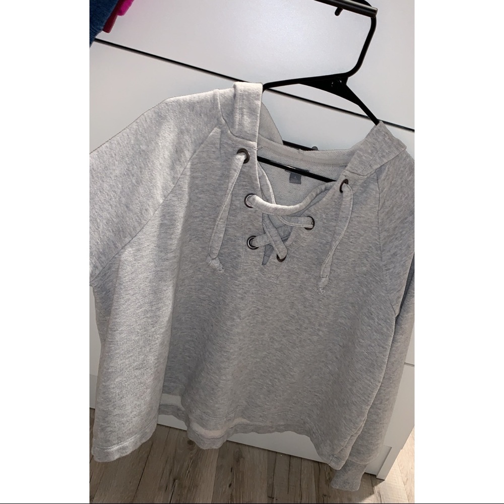 Aerie lace up sweater